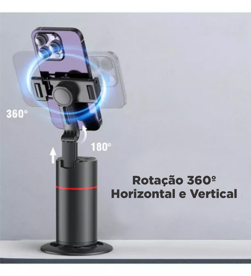 Gimbal Suporte Celular 360º Reconhecimento Facial Tiktok