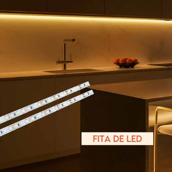 Fita Led 5050 Branco Frio ou Quente 5m Sem Fonte