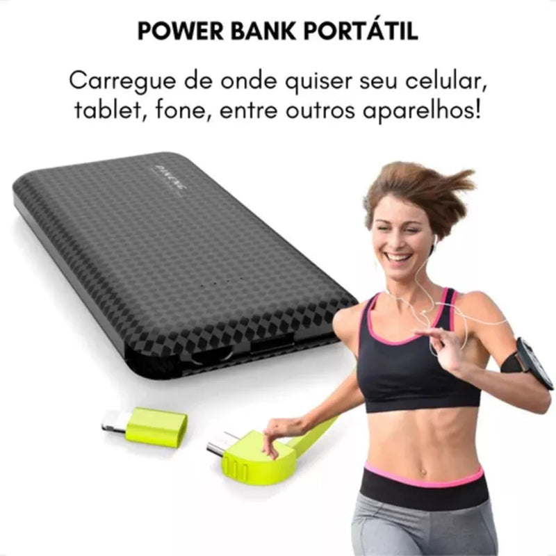 Carregador Portátil Turbo Power Bank 10.000mah Universal Pineng