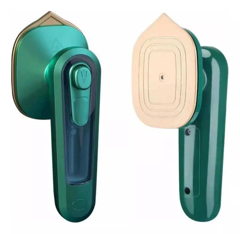 Mini Ferro De Passar Roupa Portátil Bivolt Cor Verde 110V/220V